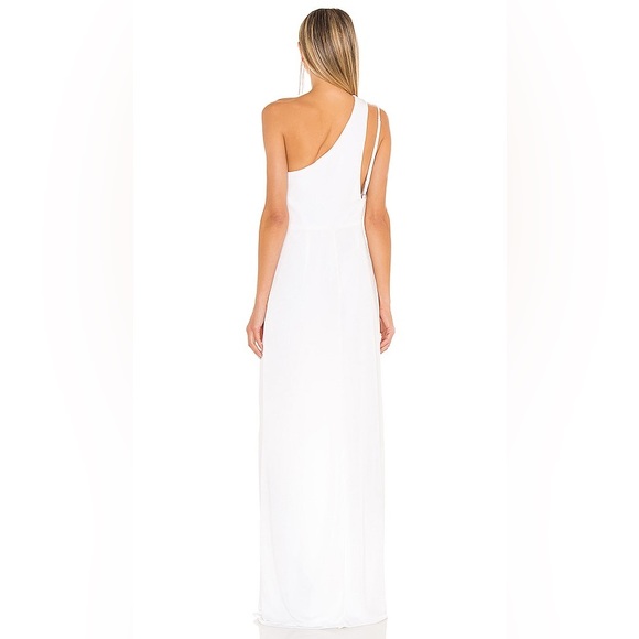 NWT Katie May X REVOLVE A Cut Above Gown Maxi Dress Ivory White Small - Picture 3 of 6